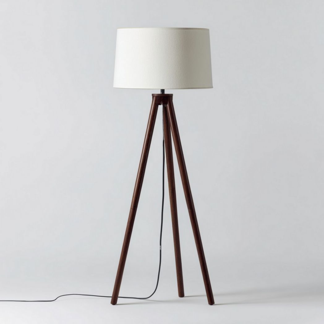 Vloerlamp van stof voor de woonkamer - 30 x 30 x 150
