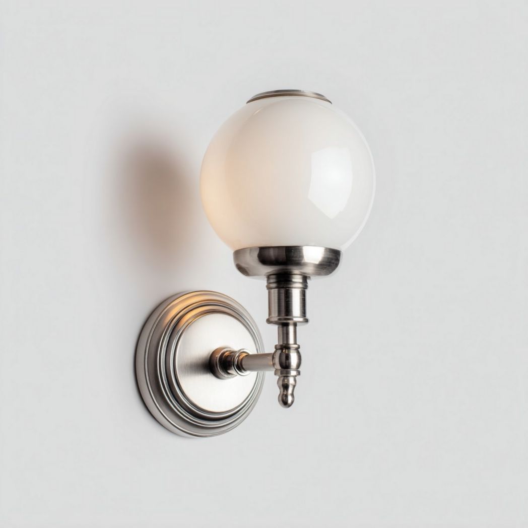 Wandlamp van metaal en glas voor gebruik in de woonkamer - 20 x 20 x 30